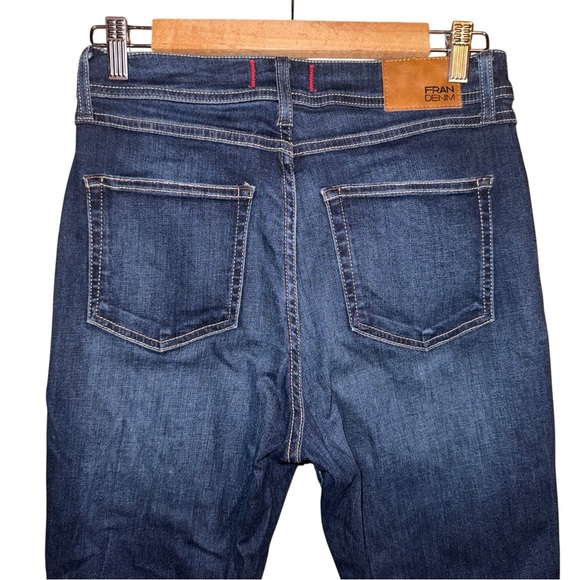 FRAN DENIM April Super High Rise Skinny Jeans Dark Wash Lifter’s Size 27 - Picture 6 of 14